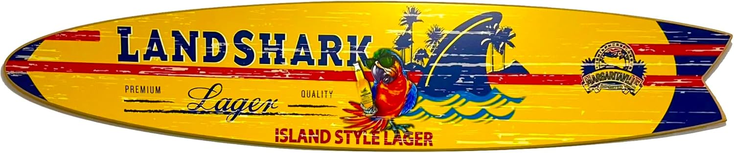 Landshark Parrot Fishtail Surfboard 46.5 in x 9 in x .05 in