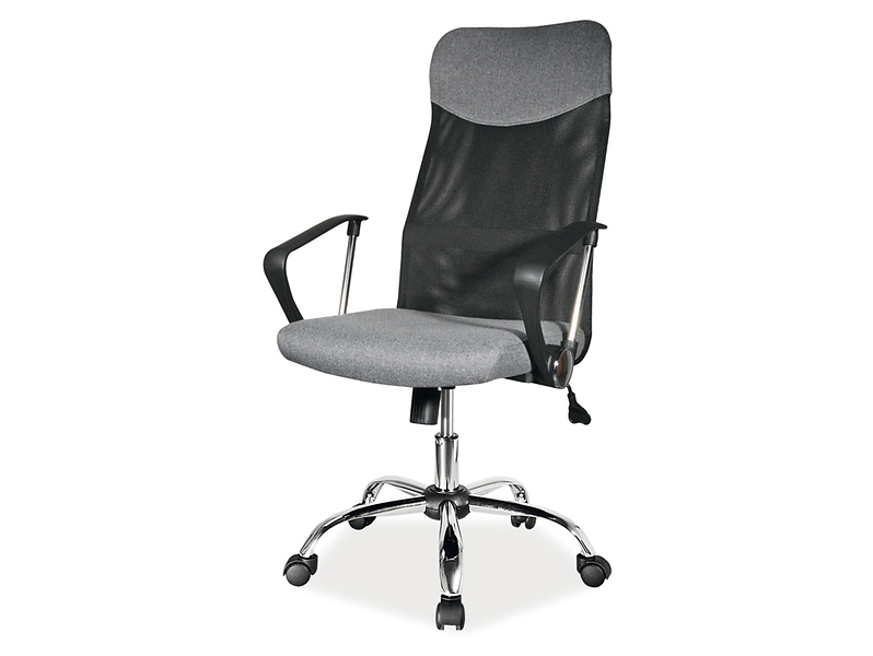 Fotel gabinetowy Q-025 szary