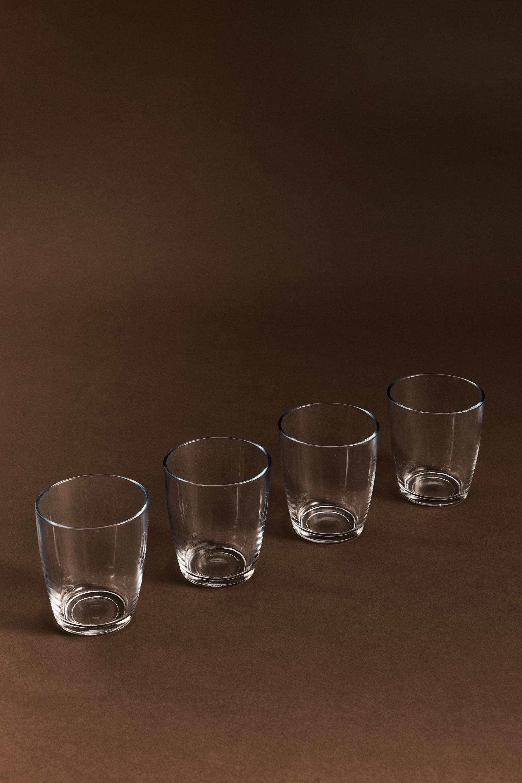 Pack 4 vasos vidrio 340 ml