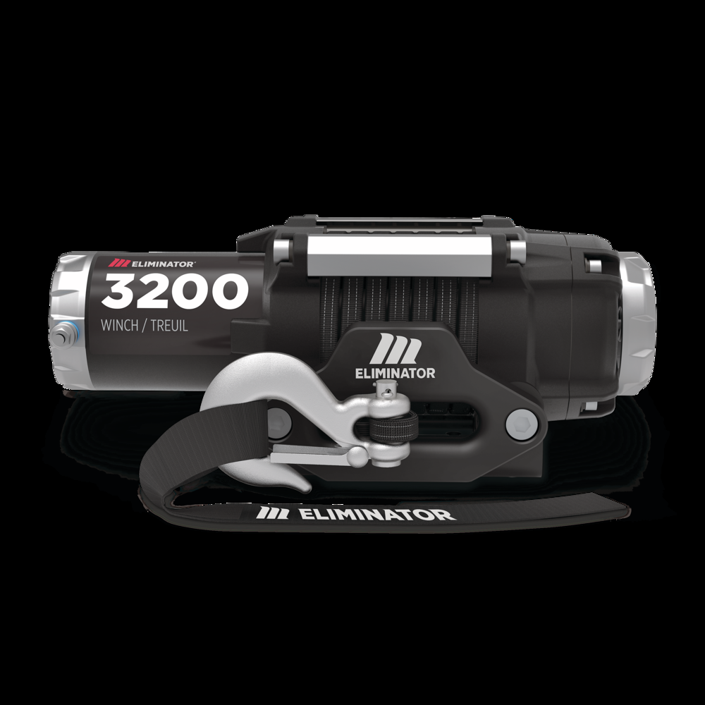 MotoMaster Eliminator Winch with Synthetic Rope, 3200-lb