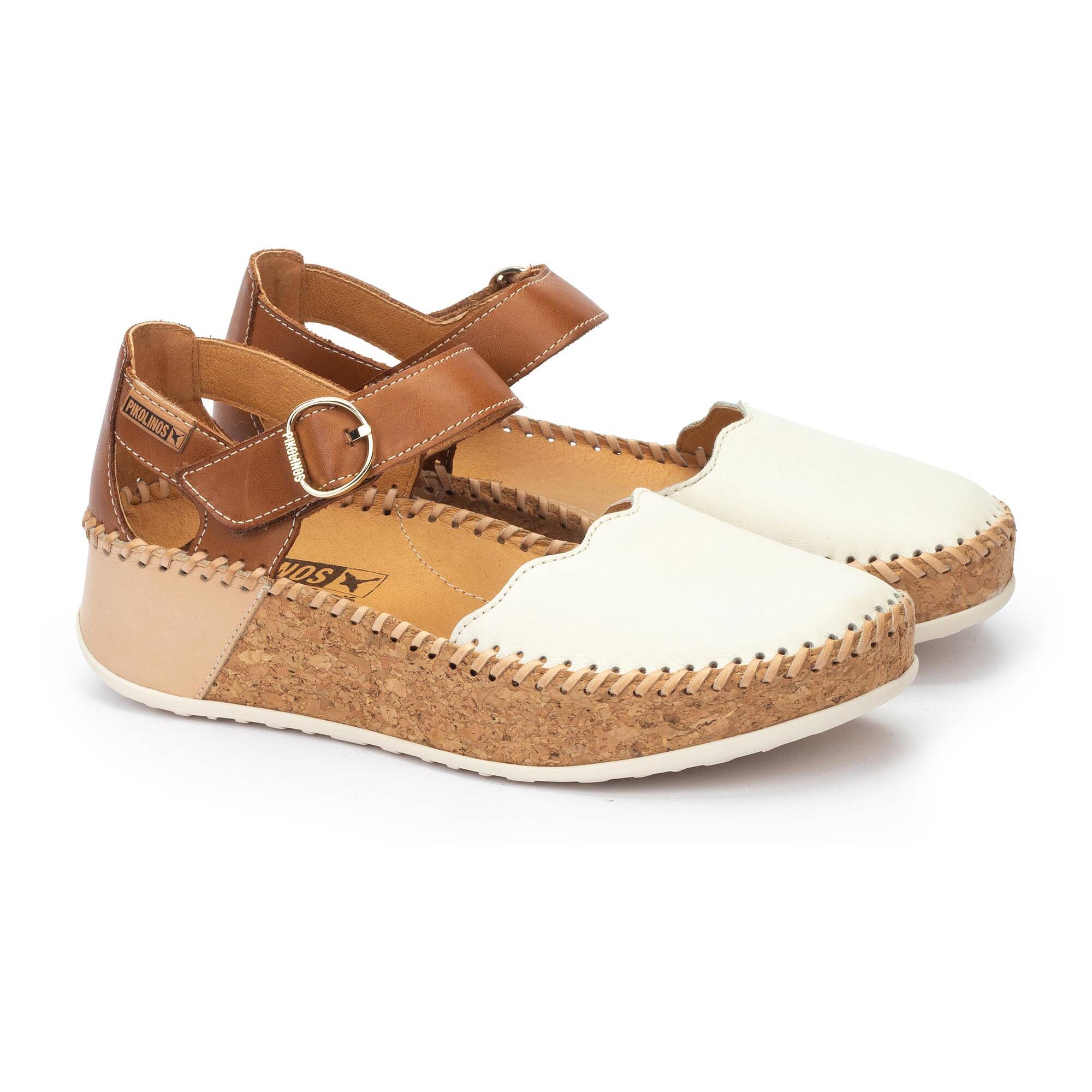 MARINA - Zapato semiabierto con cierre adherente para mujer