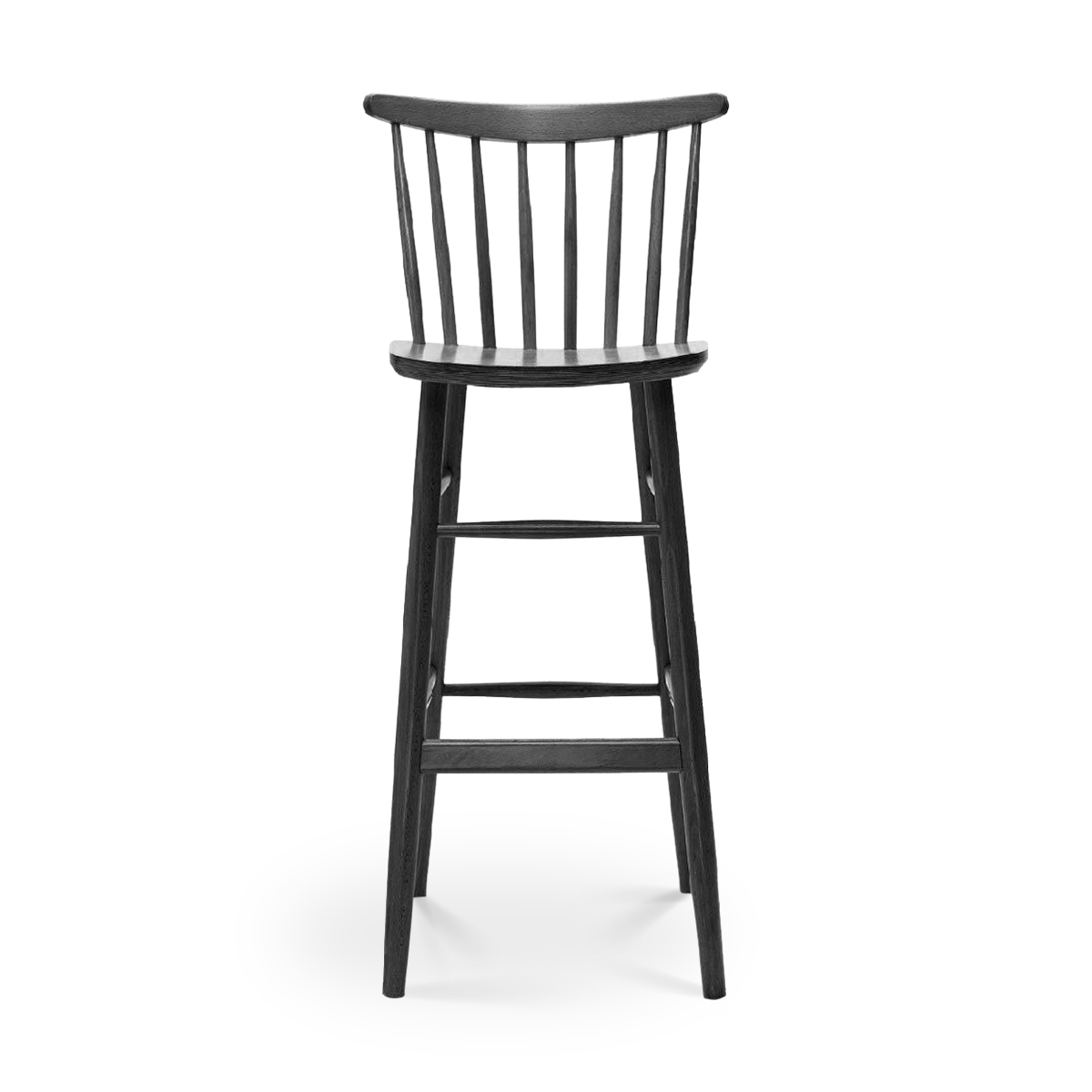 Fameg Lucia houten barkruk zwart gebeitst - 75 cm