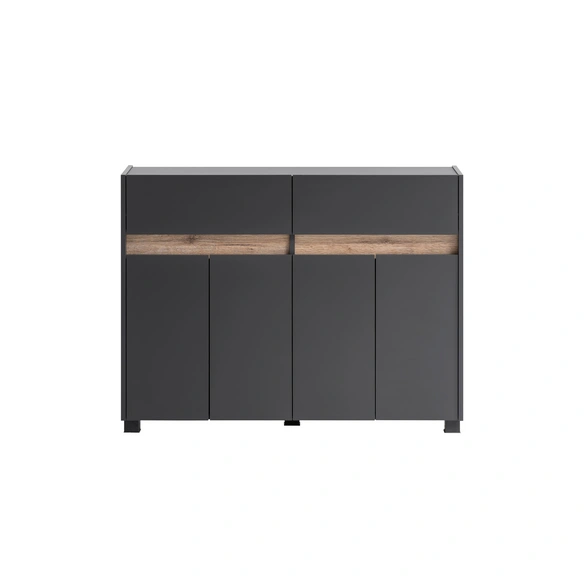 Kommode »Cosmo«, BxHxL: 33 x 84,8 x 112,2 cm, anthrazit, Holzwerkstoff melaminbeschichtet
