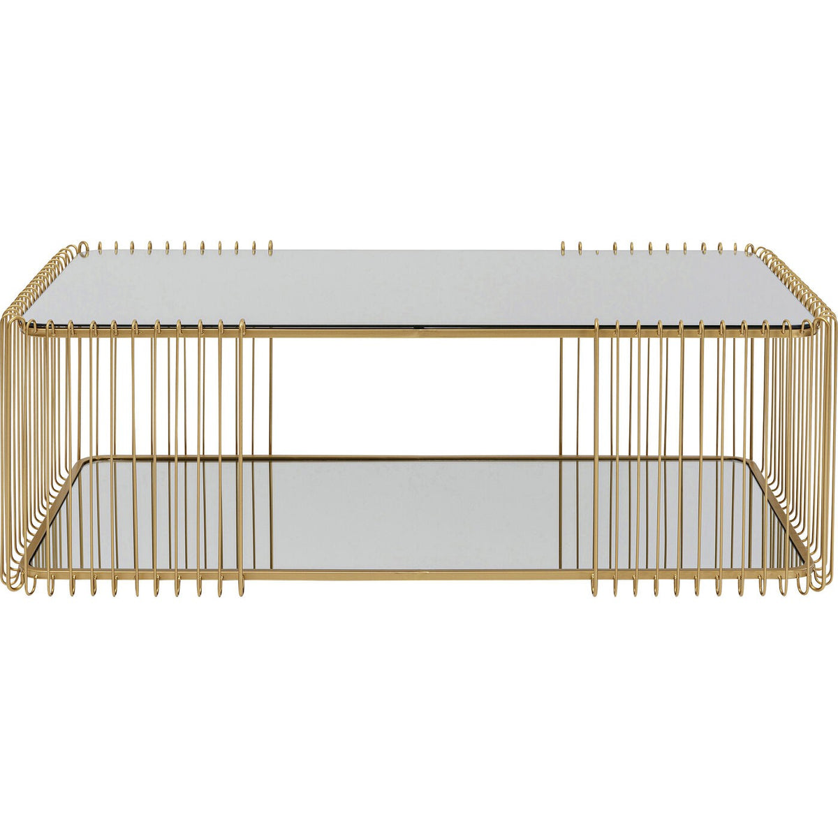 Kare Design Salontafel Wire Double 120x60cm goud