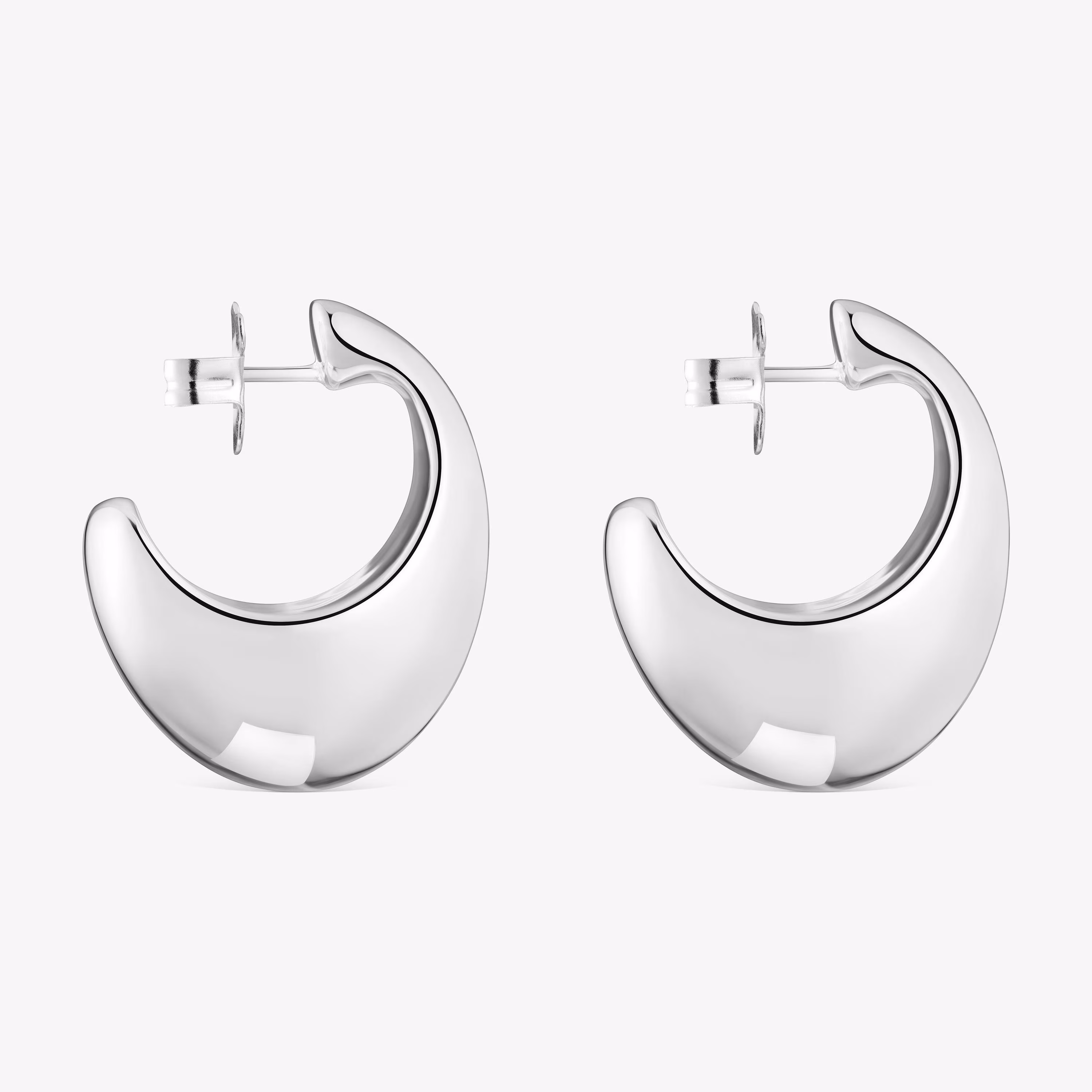 Pendientes aro de plata Warm