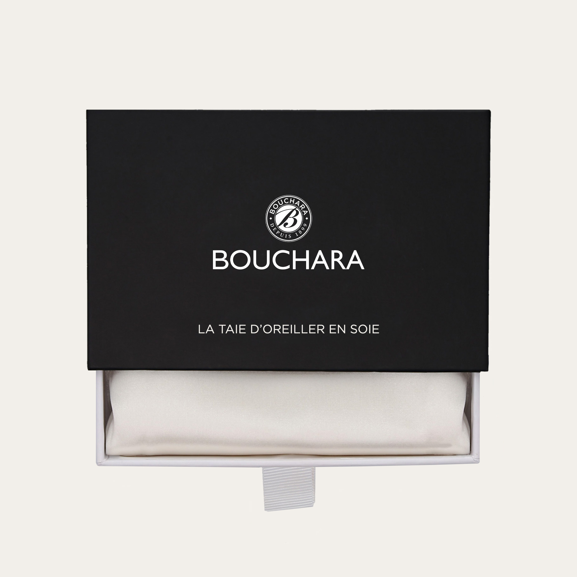 TAIE D'OREILLER PURE SOIE DE M?RIER IVOIRE