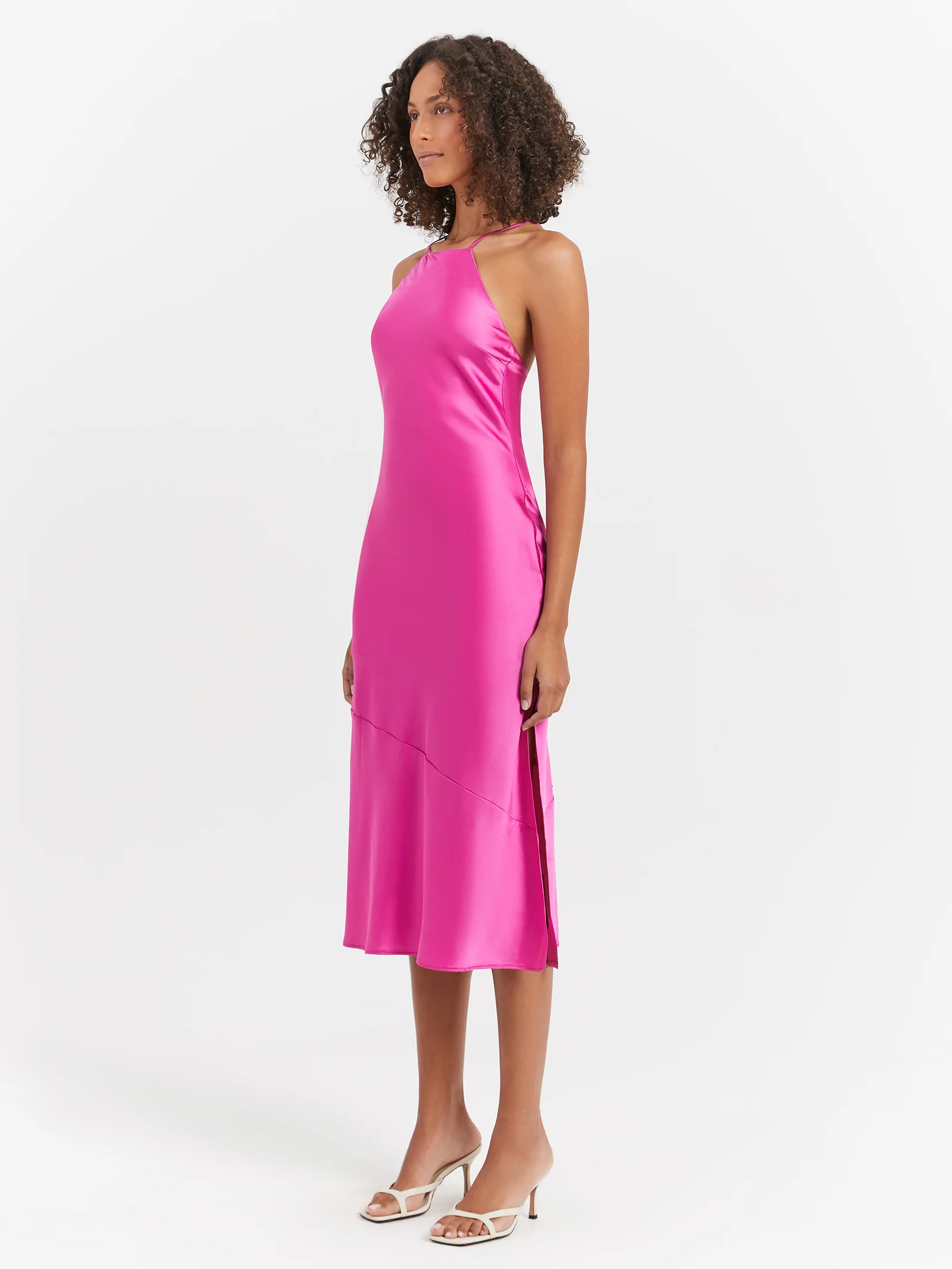 Makala Tie Back Midi Dress