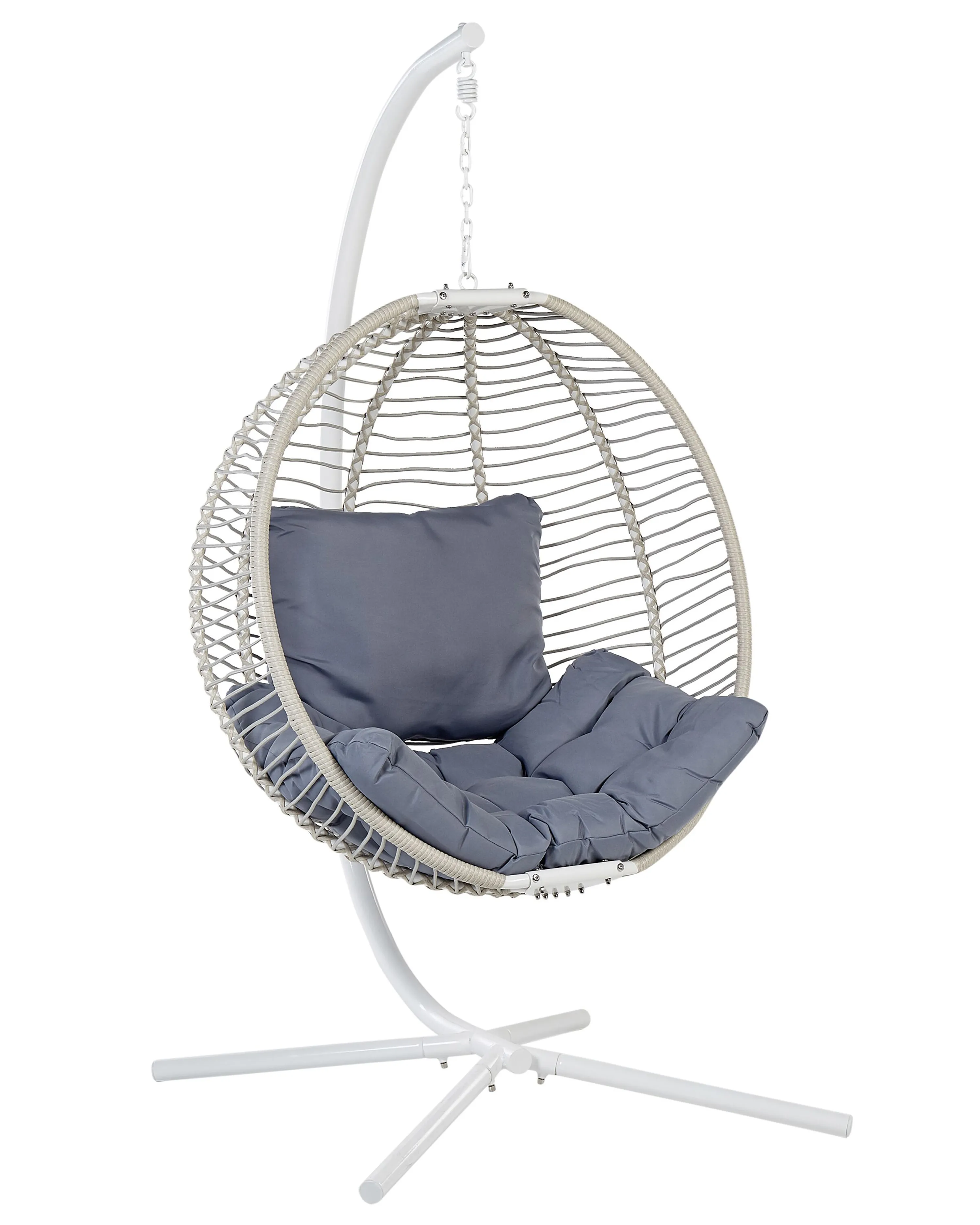 Hanging Chair with Stand ARCO Metal White