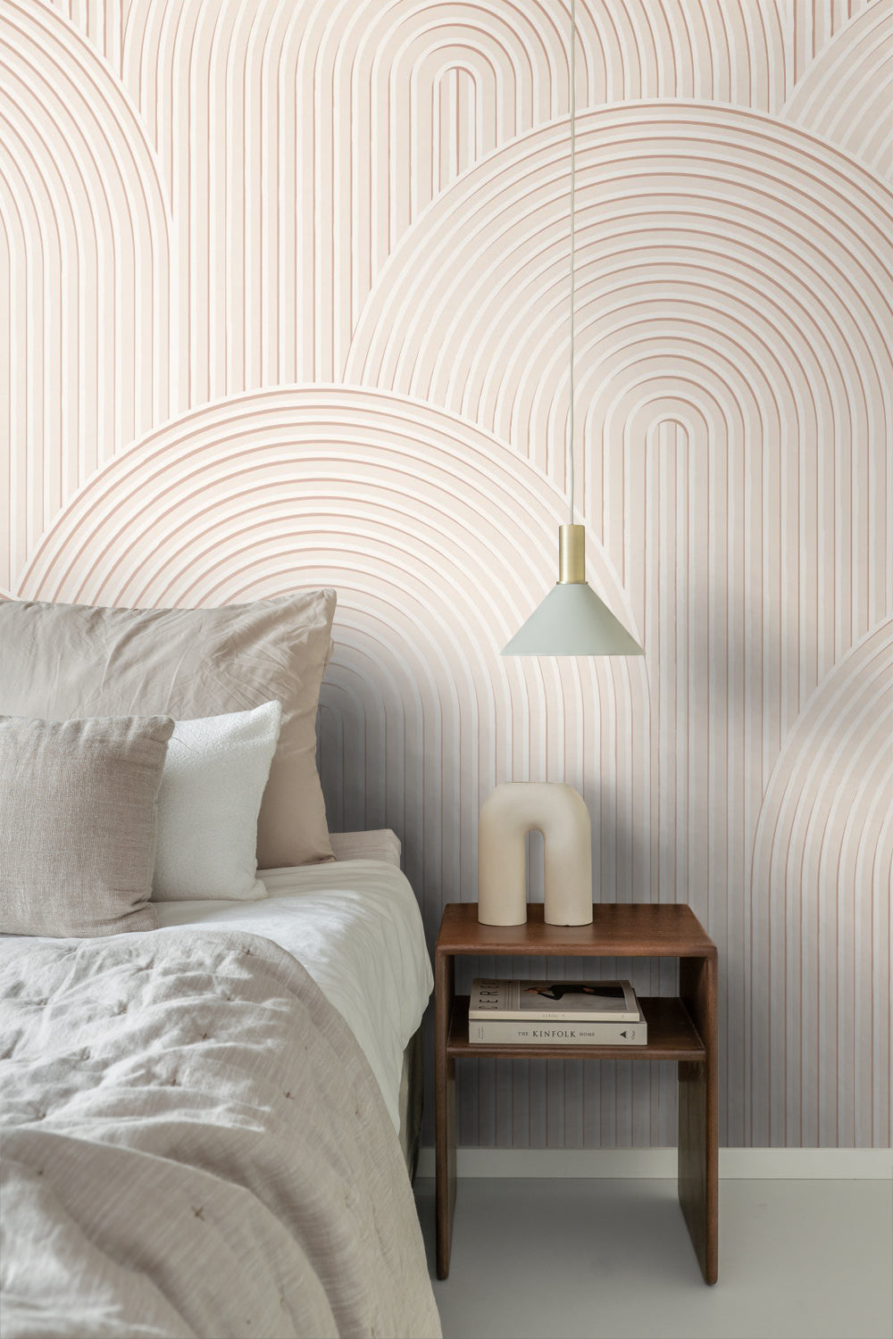 Origin Wallcoverings fotobehang grafisch 3D motief licht crème beige - 250 x 279 cm - 357331
