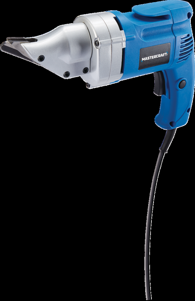 Mastercraft 4A 20-Gauge Variable Speed Swivel Head Electric Metal Shear with Belt Clip