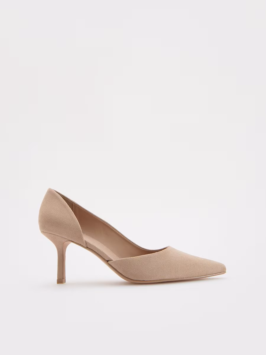Faux Suede Pumps