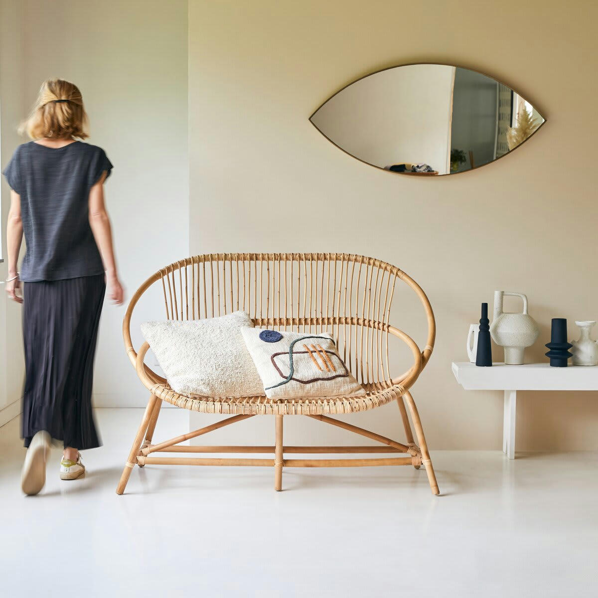 LEONTIE - Canapé en rotin