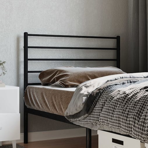 NNEVL Metal Headboard Black 107 cm