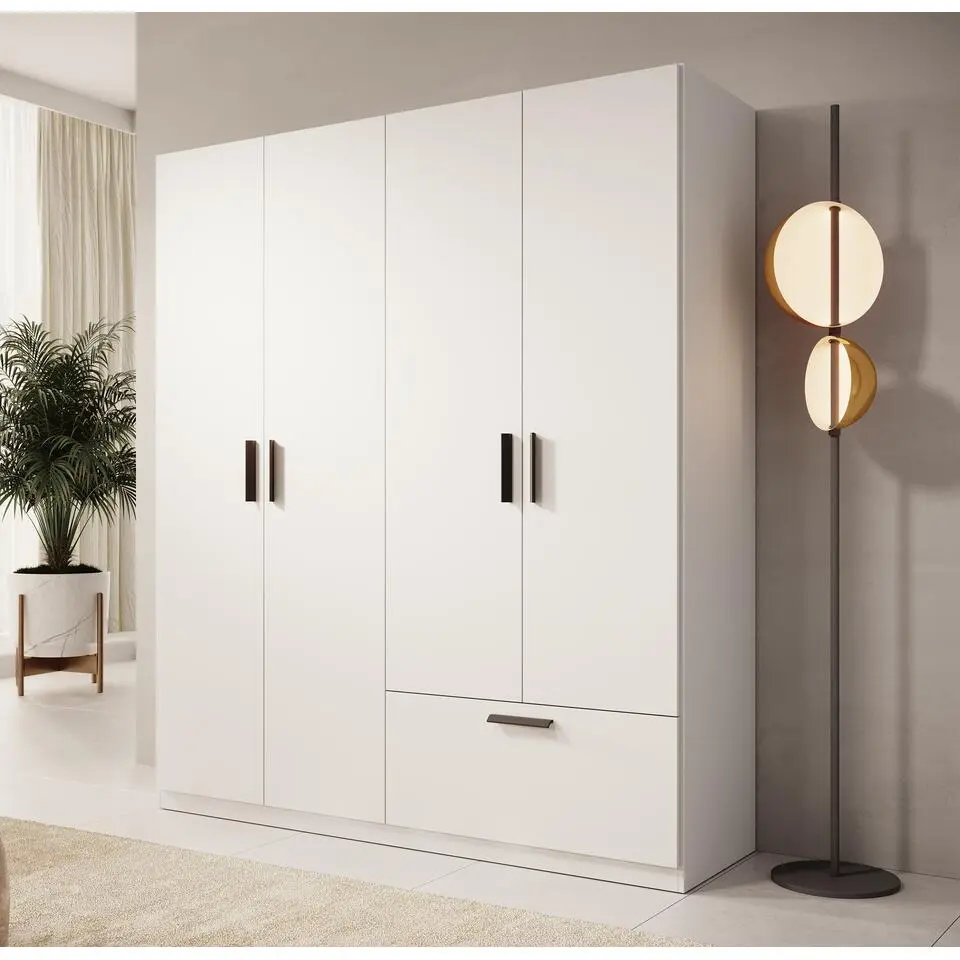 Meubella - Kledingkast Lillian - Wit - 180 cm