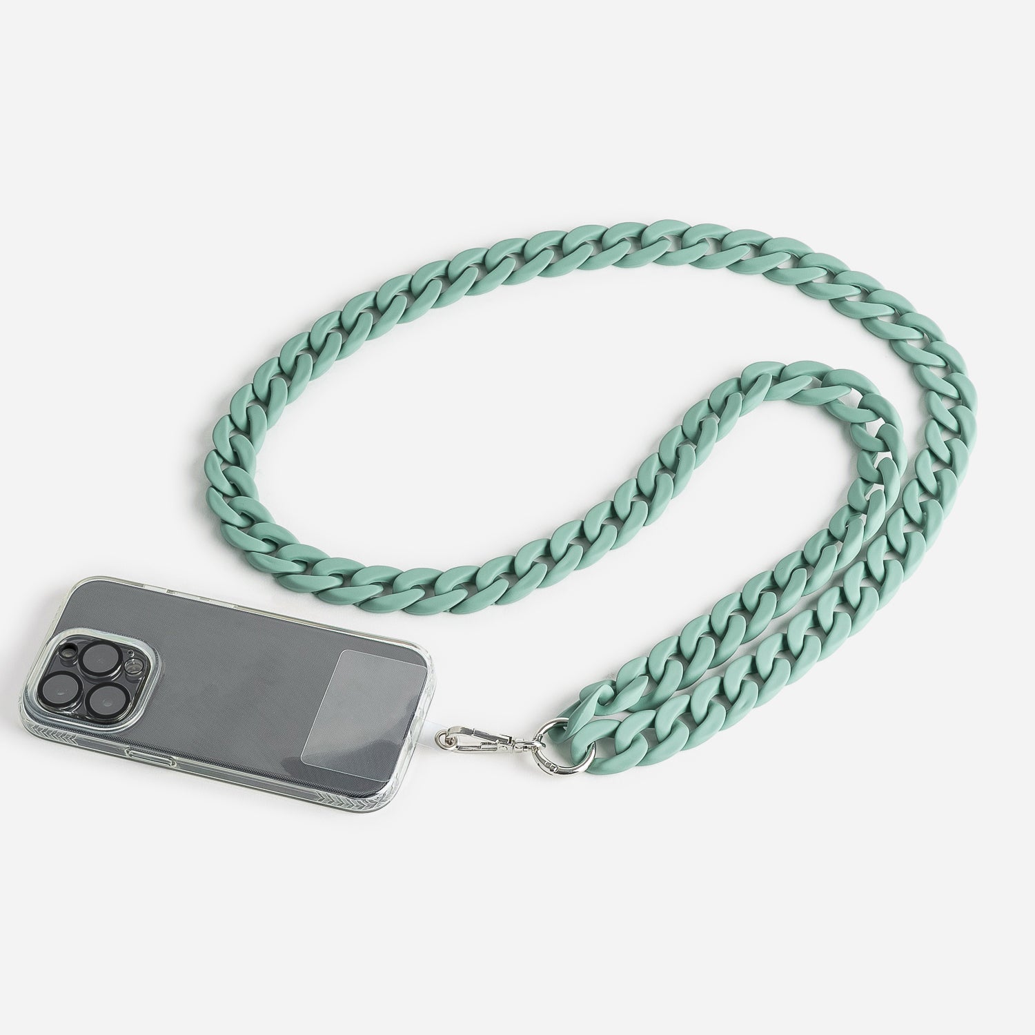 Chaîne bijou TEXTO verte pour téléphone portable