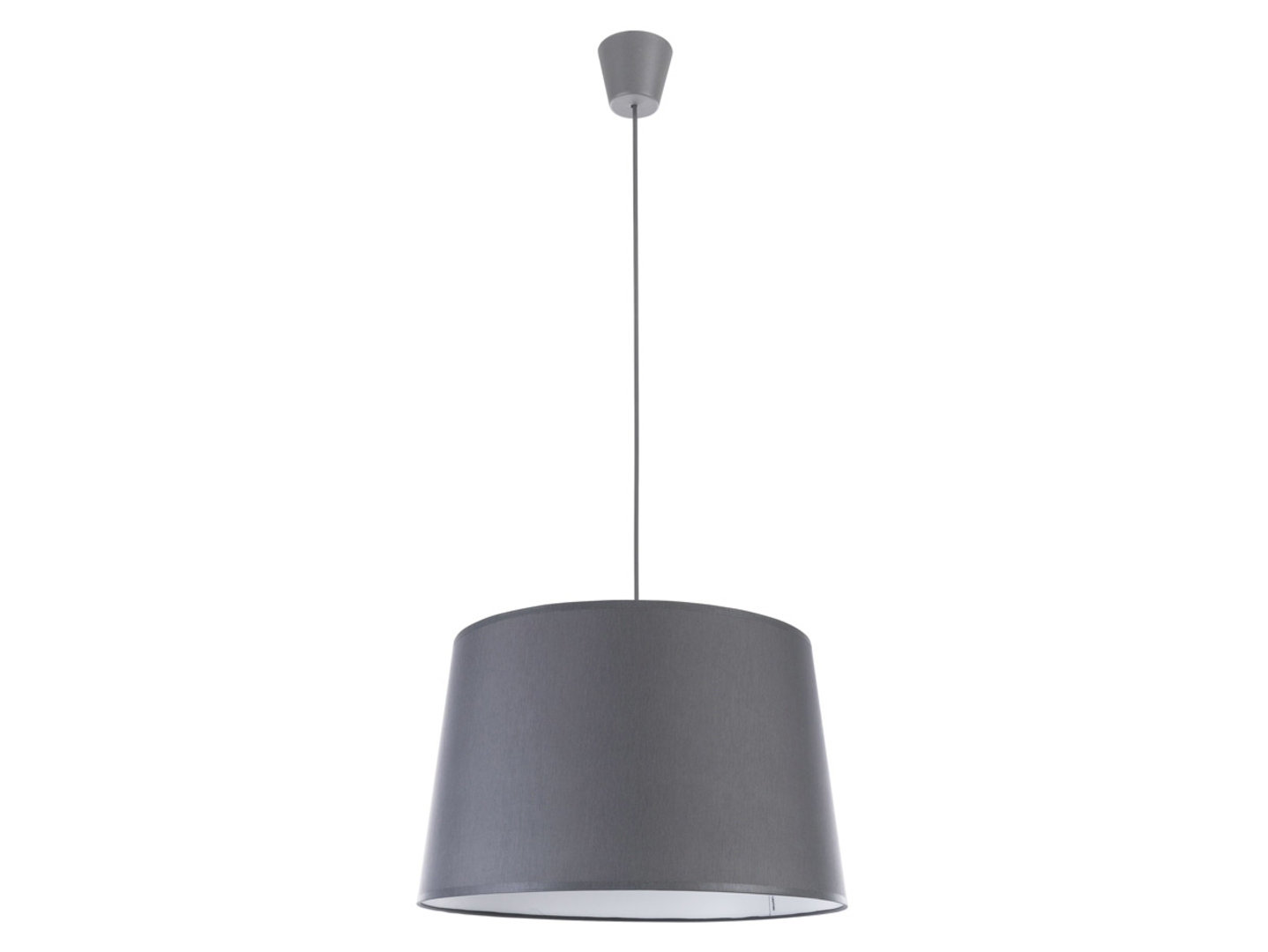 Lampa wisząca Maja tkaninowa szara