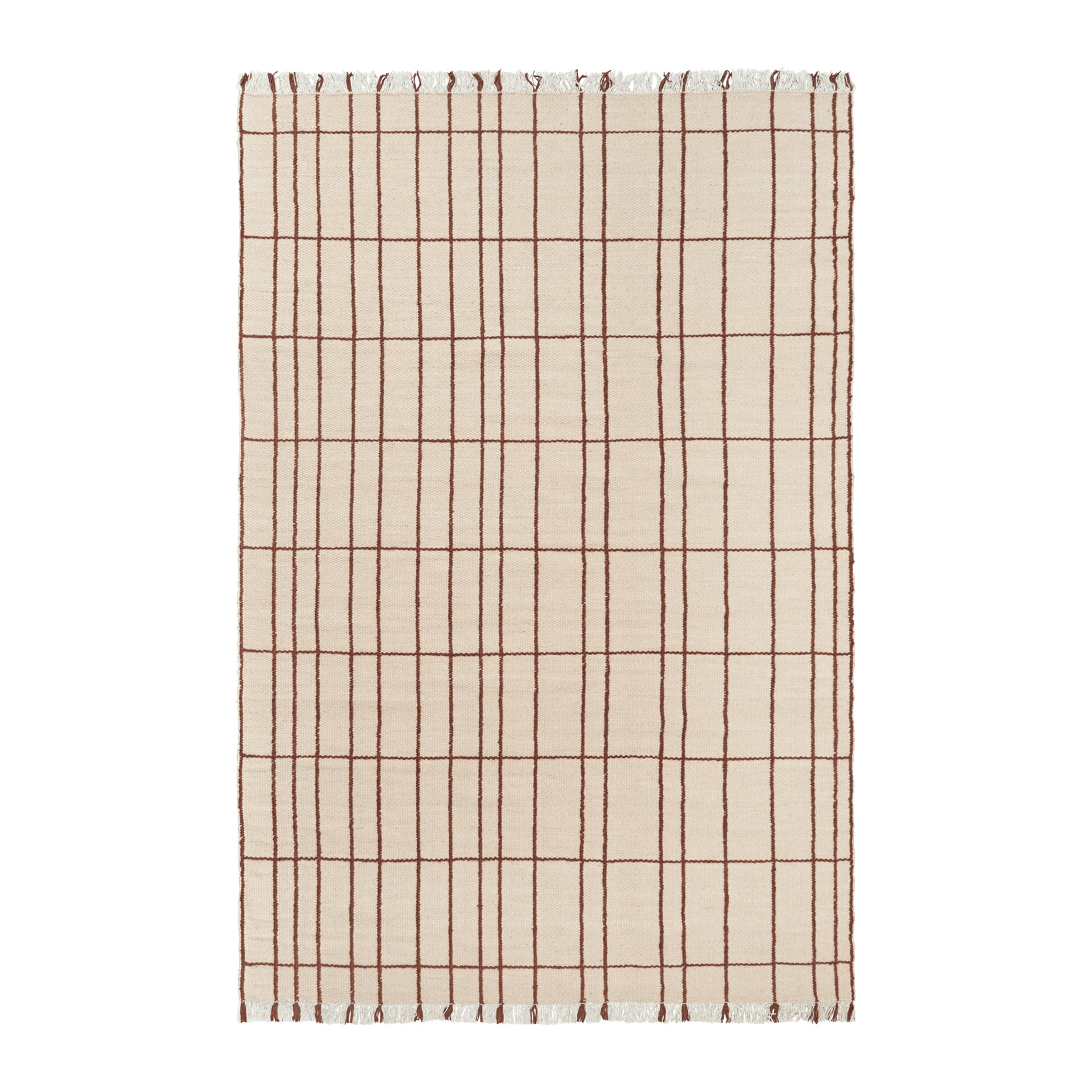 Ferm Living Sen Vloerkleed 200 x 300 cm - Parchment / Chestnut