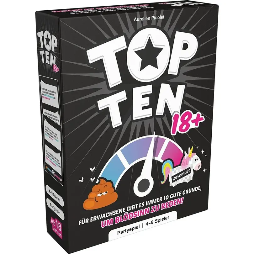 Kartenspiel 4-teilig Top Ten