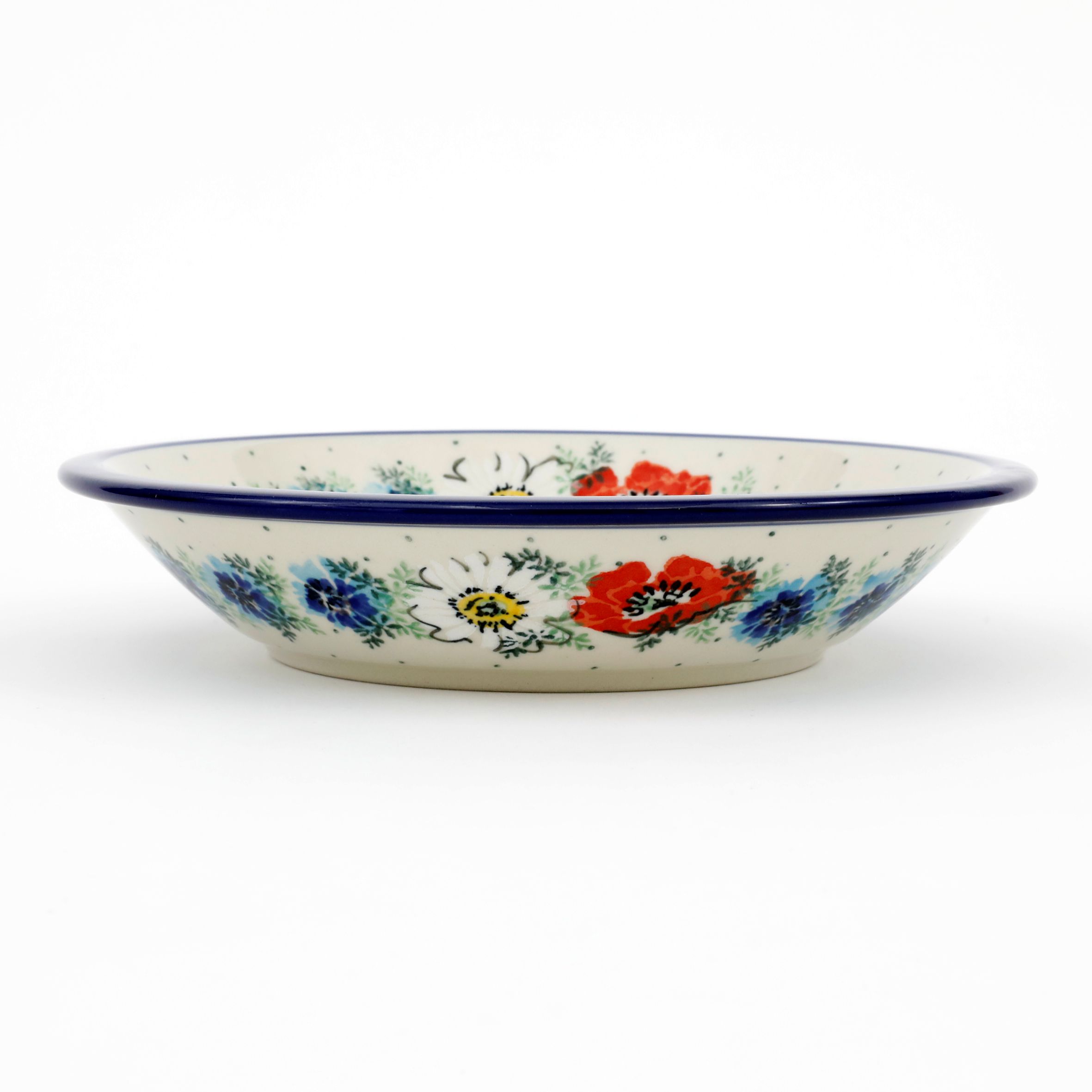 Talerz ceramiczny, głęboki 026 21,5 cm2511X Polskie kwiaty