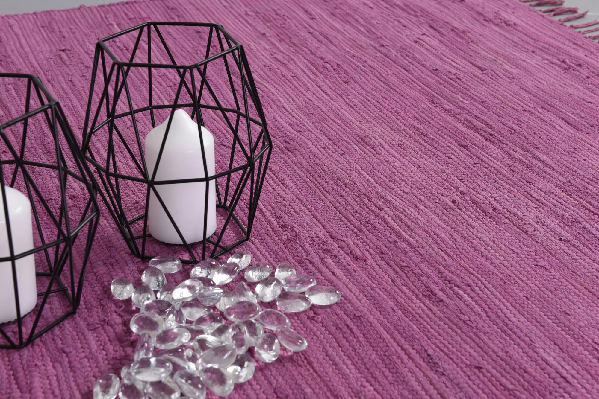 HAPPY COTTON - Tapis réversible en coton - tissé à la main - Baie 60x120