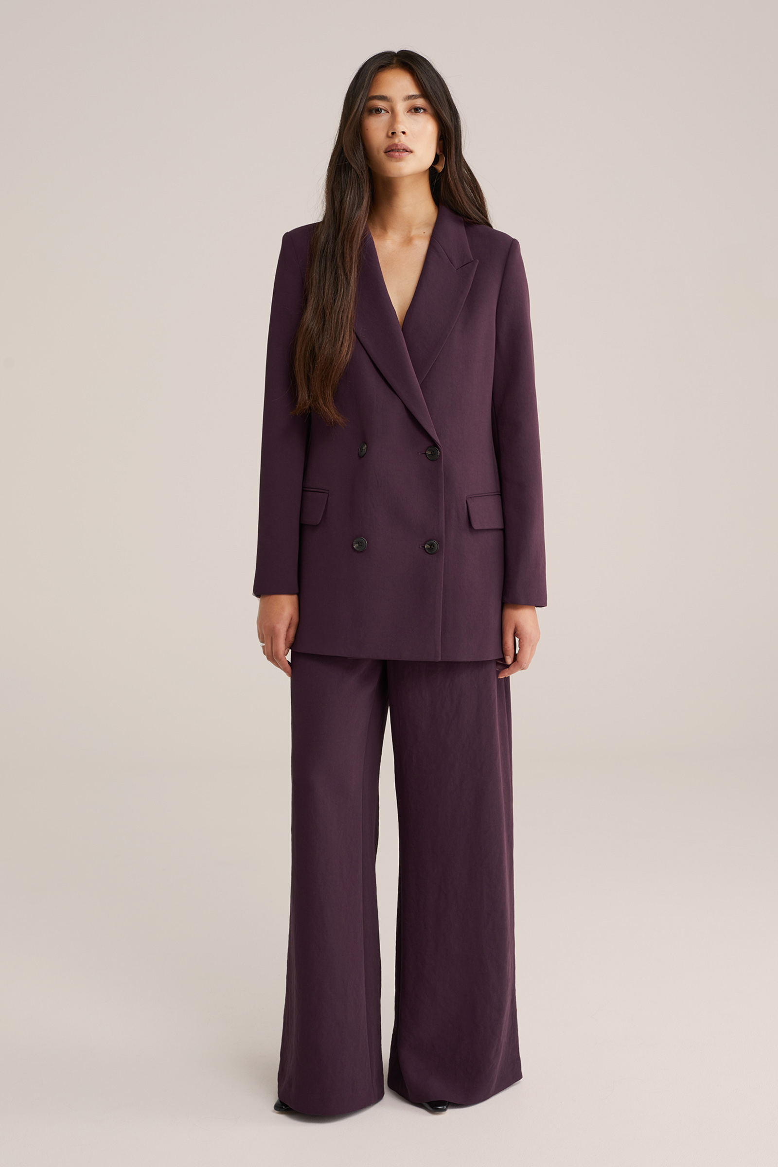 Dames regular fit double breasted blazer