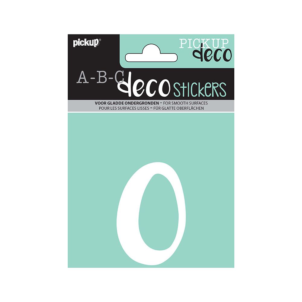 BOKSTAVER PICKUP O ABC DECO ZOË 110 MM O HVIT