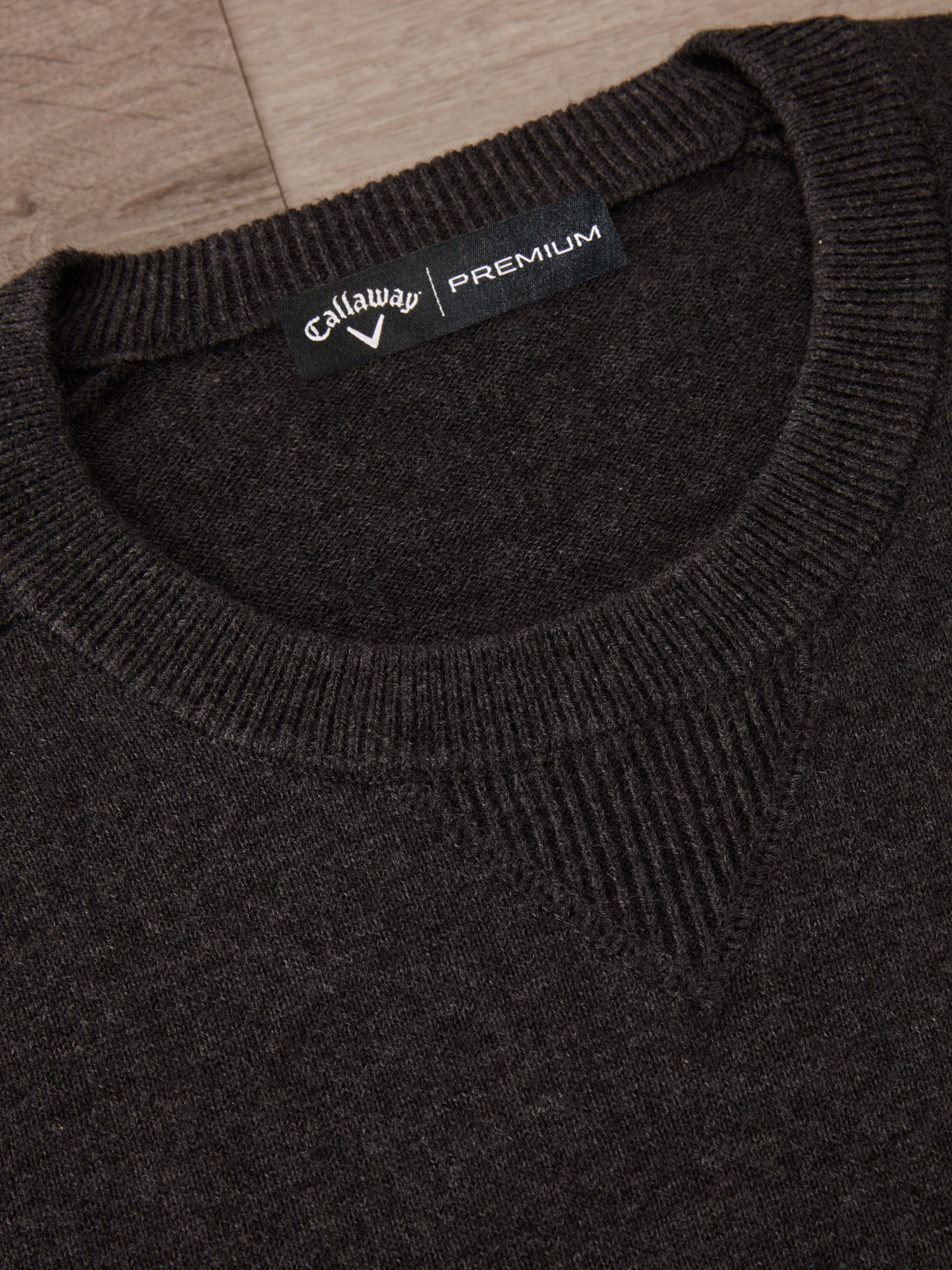 Mens Premium Crew Neck Golf Sweater