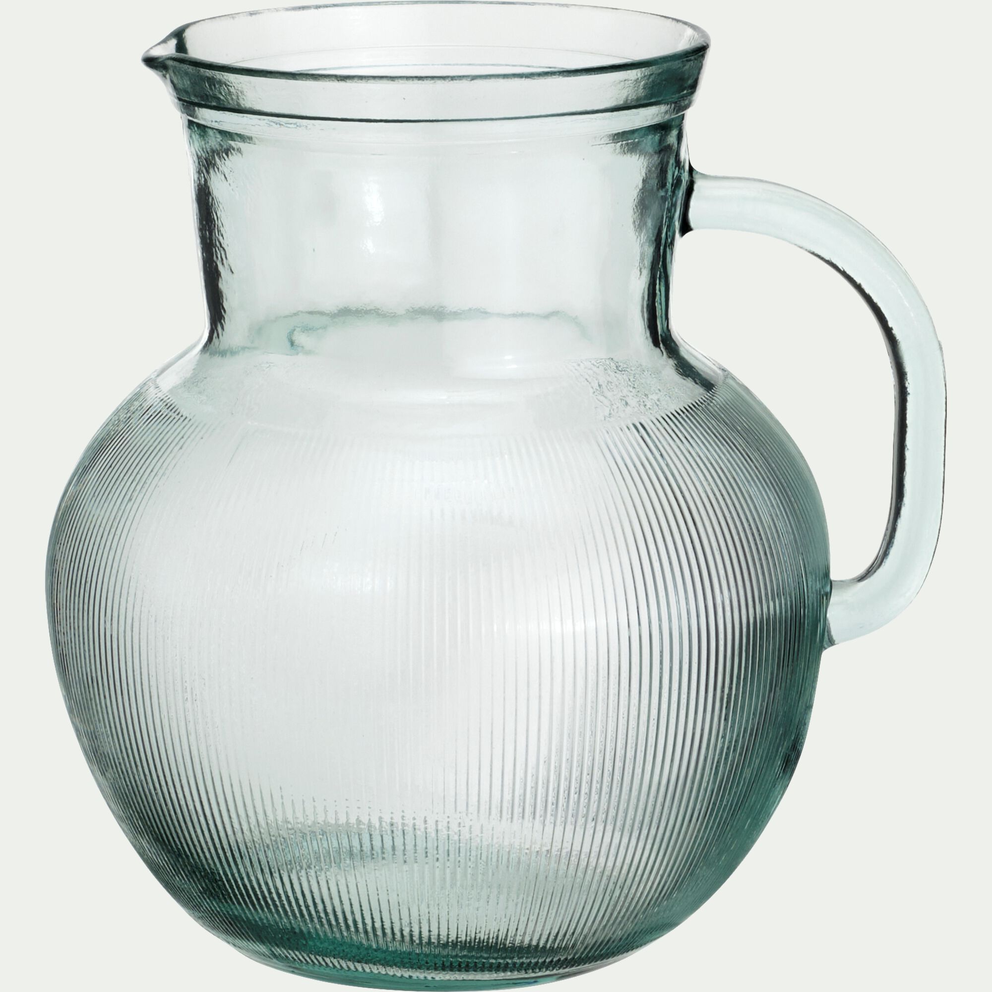 AQUA - Pichet avec anse en verre recyclé 2,3 L - transparent