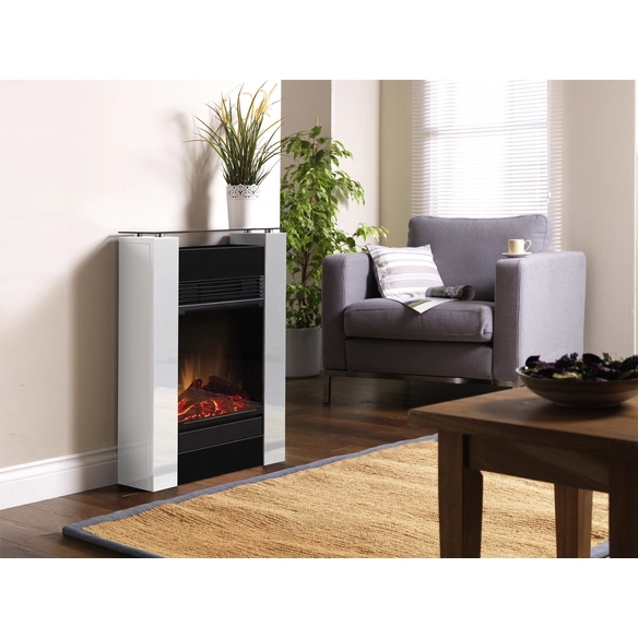 Elektrokamin »Gisella white«, max. 1,5 kW, LED, mit Fernbedienung