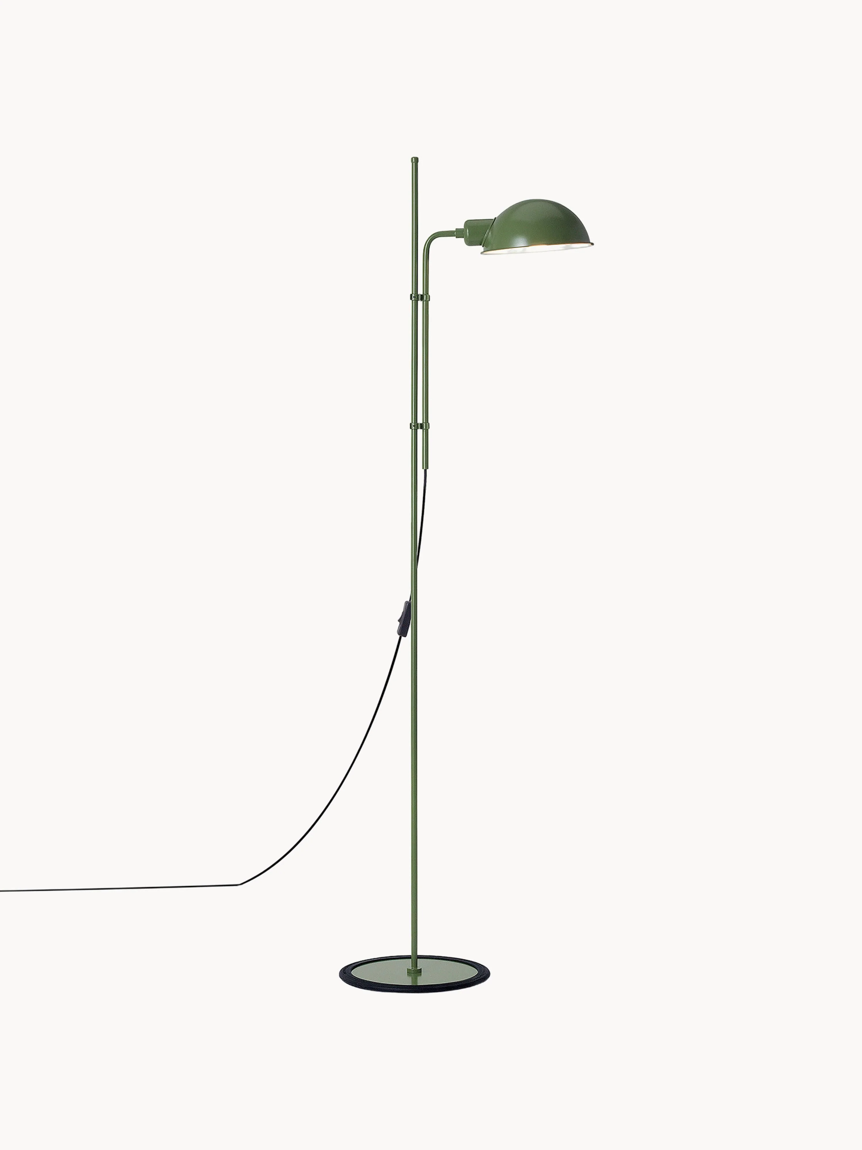 Kleine Stehlampe Funiculí mit verstellbarem Lampenschirm
