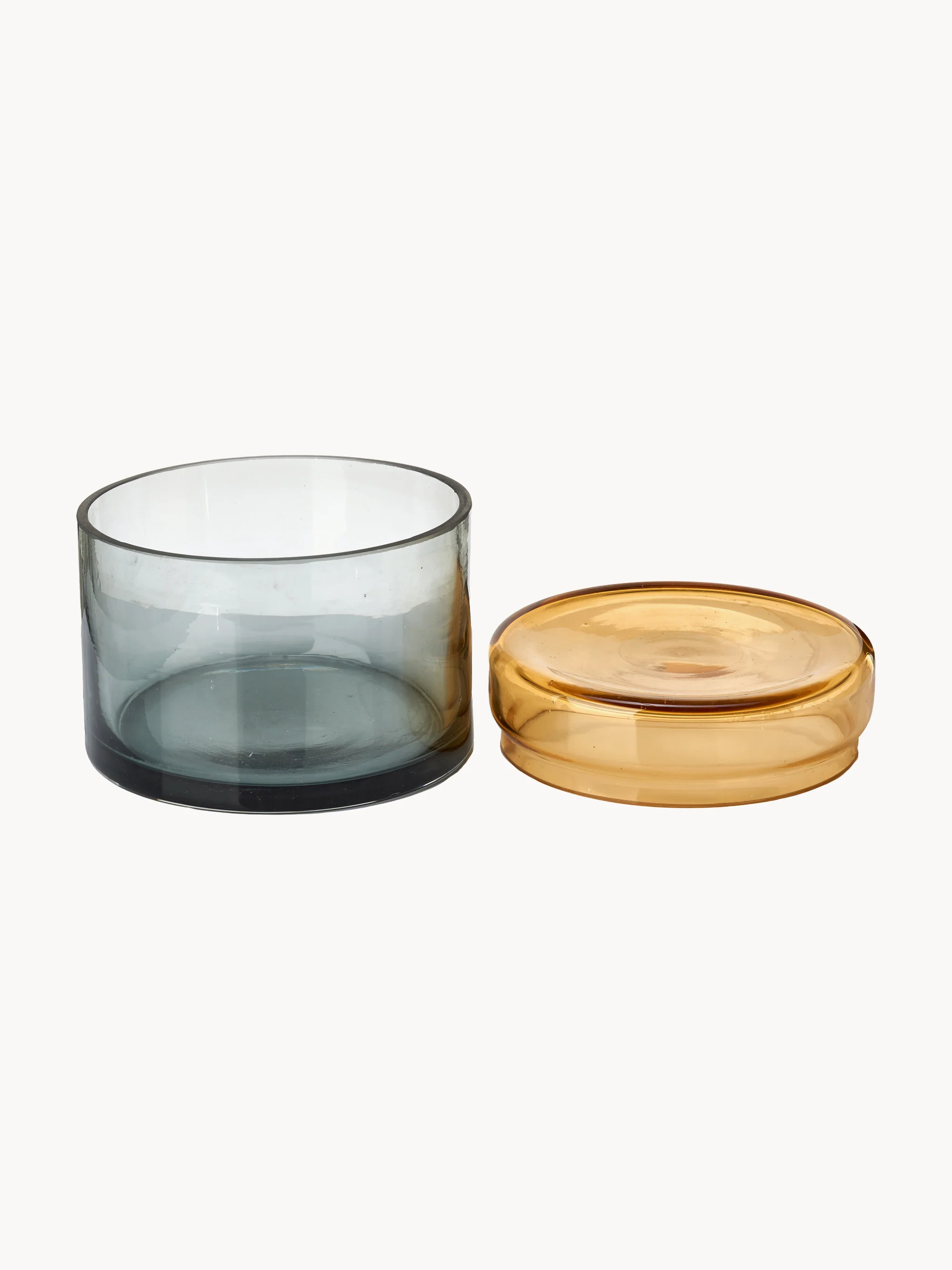 Mundgeblasene Dosen Chic mit Deckel, 3er-Set