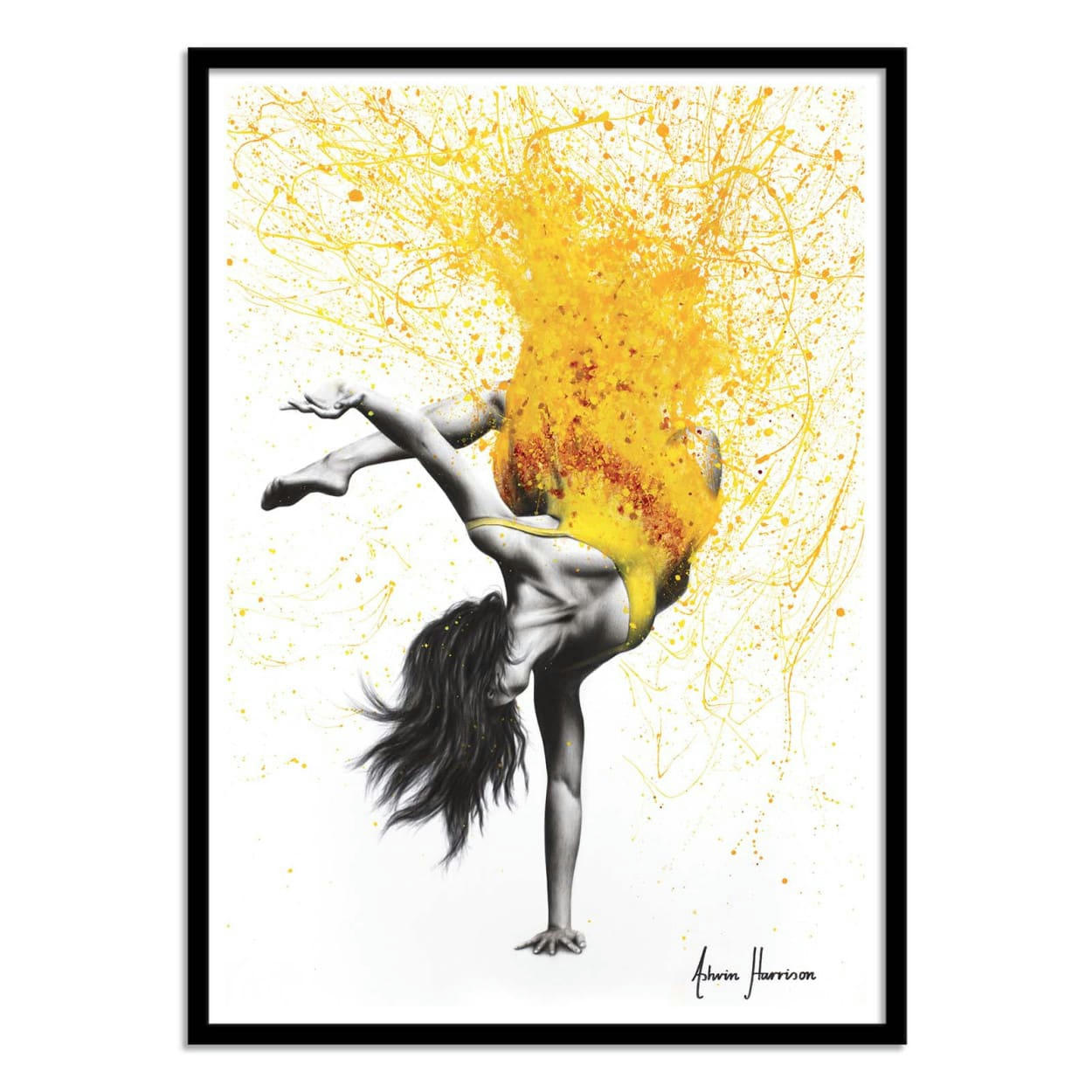 ASHVIN HARRISON - BREAK INTO DANCE - ASHVIN HARRISON - Affiche d'art 50 x 70 cm