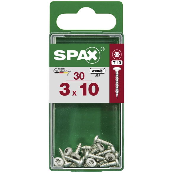 Universalschraube, PZ1, Stahl, 30 Stück, 3 x 10 mm