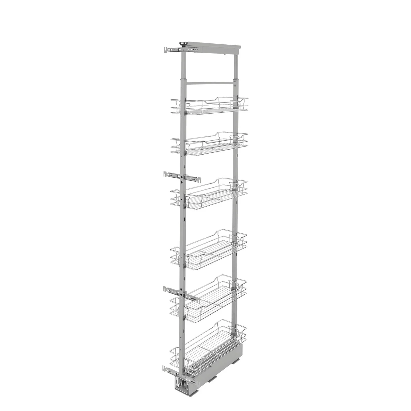 Rev-A-Shelf 5700 Series 74-81 Inch Adjustable Height Pull Out 6 Tier