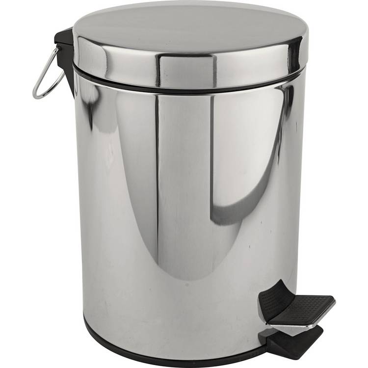 Habitat 5 Litre Stainless Steel Pedal Bin