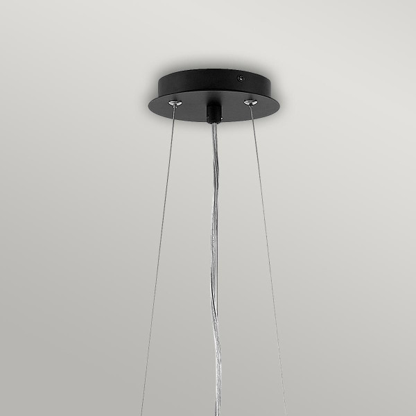 Lampa wisząca satynowa czerń-złota Zuma 6xE27x60W wym: 333x45x45 cm Hinkley