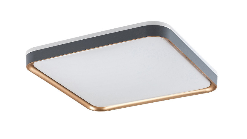 Plafon Liatriskwadratowy szary LED 1x26W 39,5cm 1450lm IP20 Rabalux