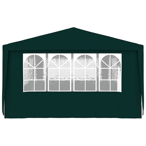 NNEVL Professional Party Tent with Side Walls 4x9 m Green 90 g/m&sup2;