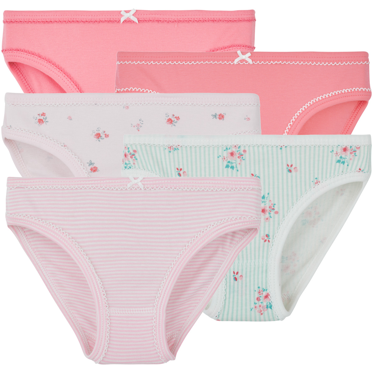 Petit Bateau - 5 CULOTTES - Pink