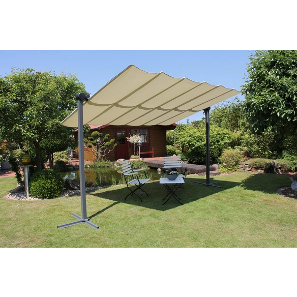 Überdachung »Überdachung«, Breite: 350 cm, Dach: Polyester, anthrazit|silberfarben|grau