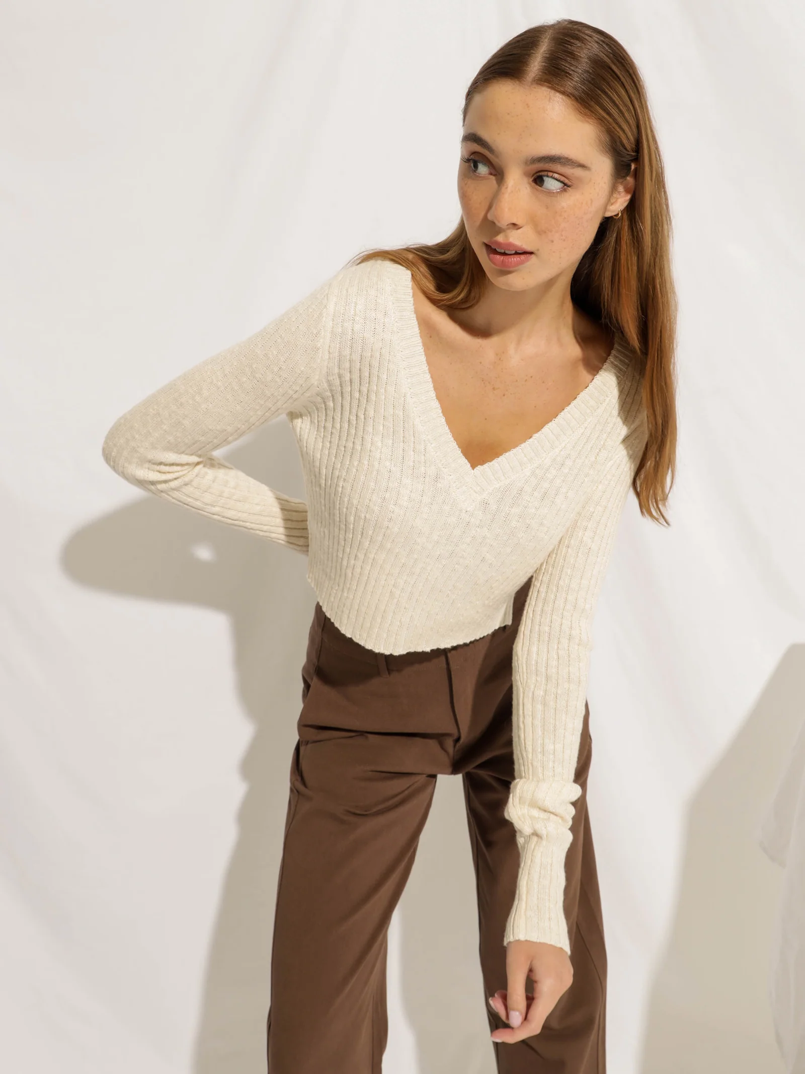 Jamie V Neck Knit