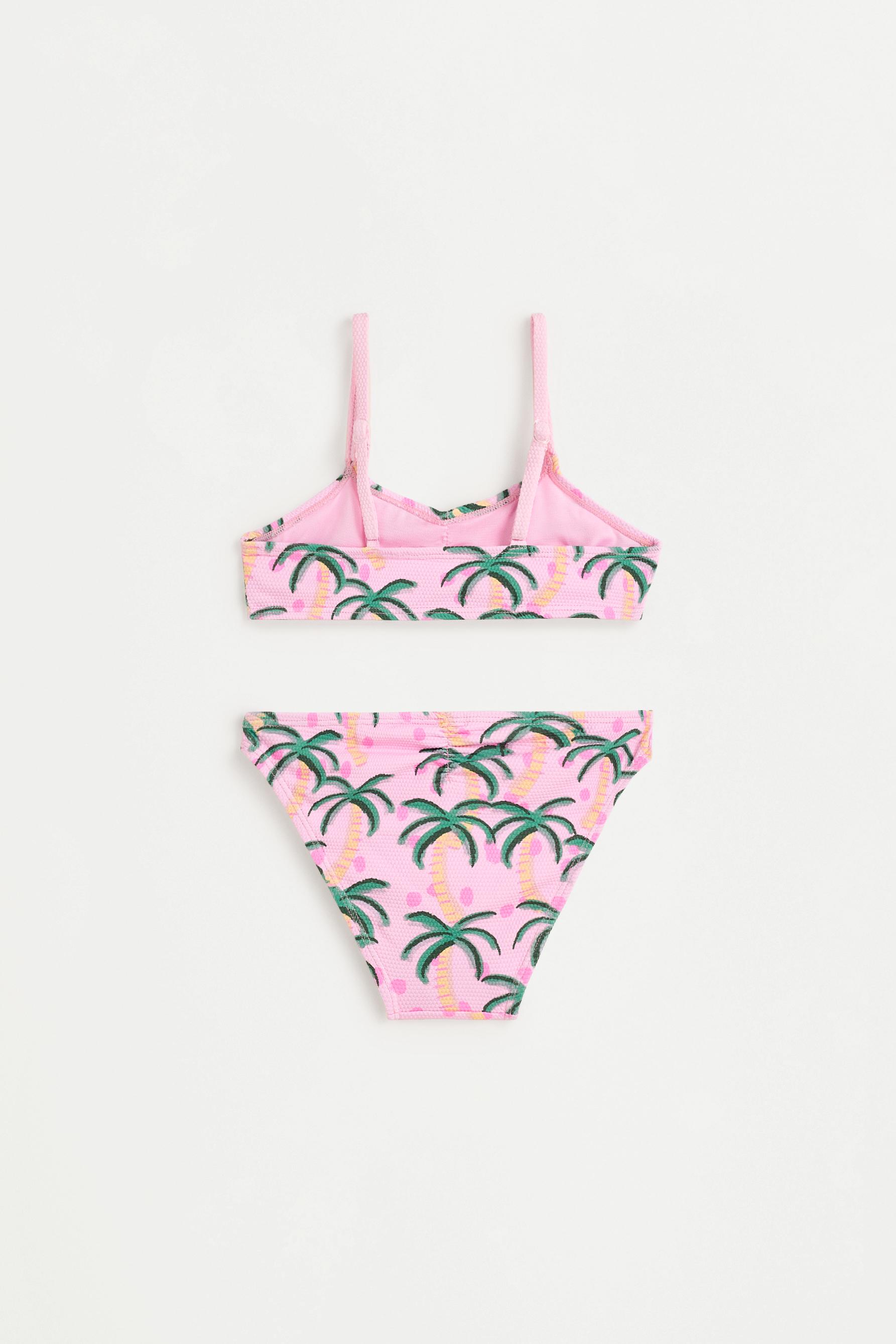 Bikini fruncido palmeras