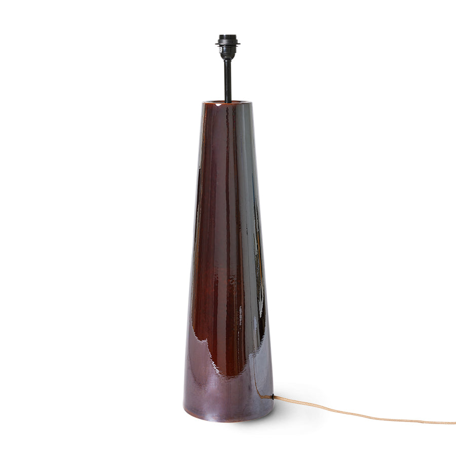 HKLIVING vloerlampvoet Cone – bruin – groot