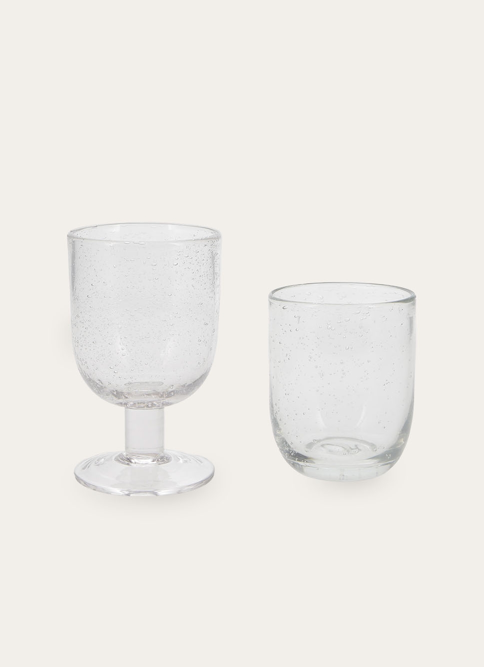 GOBELET EN VERRE TRANSPARENT