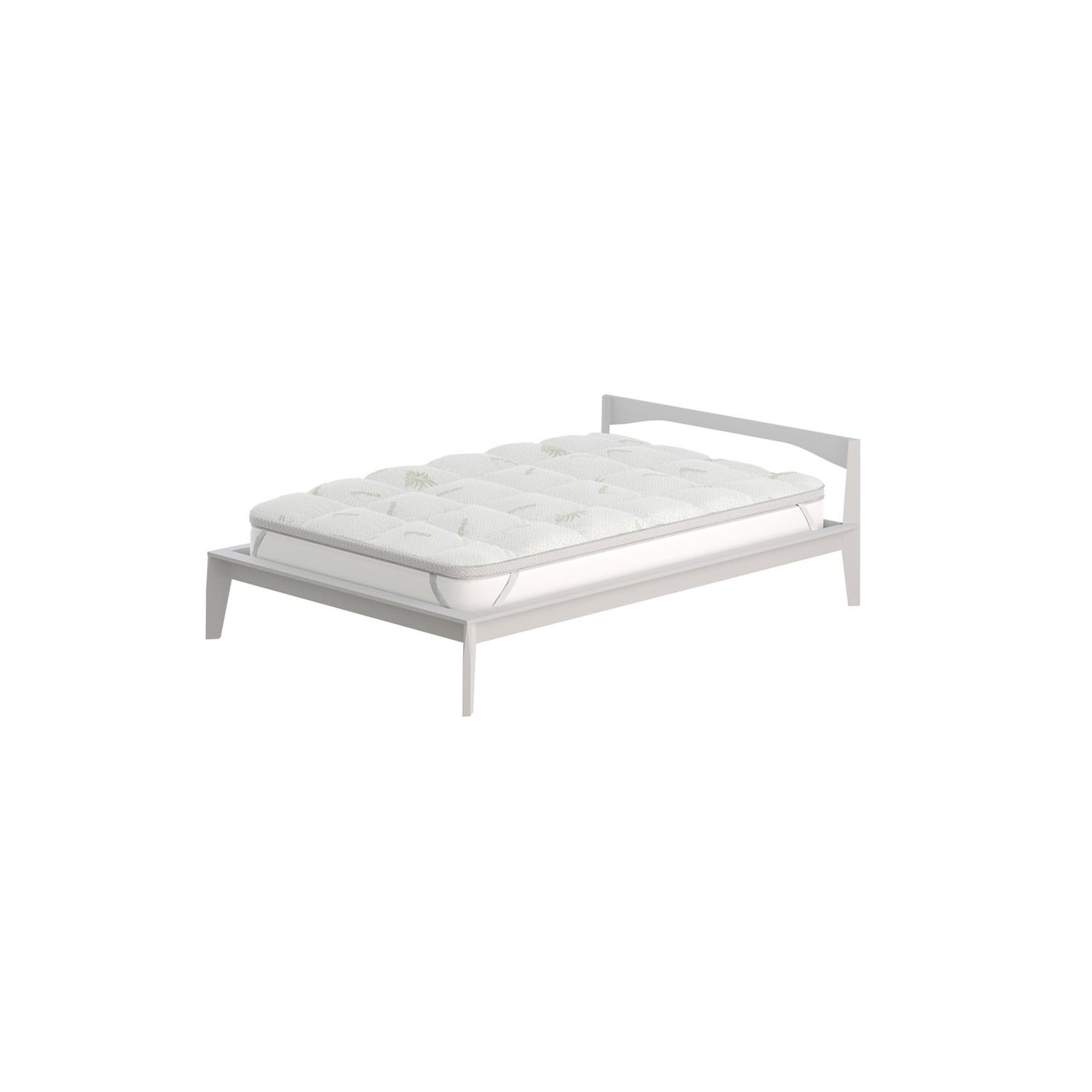 Topper 1 piazza e mezza trattamento Aloe 120x195 cm Wellness Datex