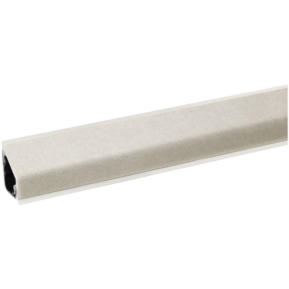 Wandanschlussleiste, BxHxT: 2,4 x 1,6 x 410 cm, grau/weiß