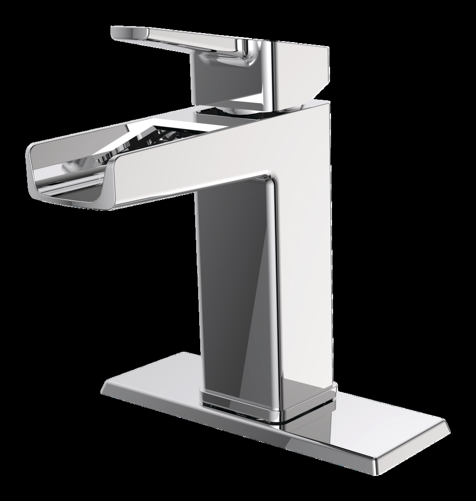 Danze Reeve Single Handle Single Hole 4-in Centerset Bathroom Sink Faucet with Pop-up Drain, Chrome