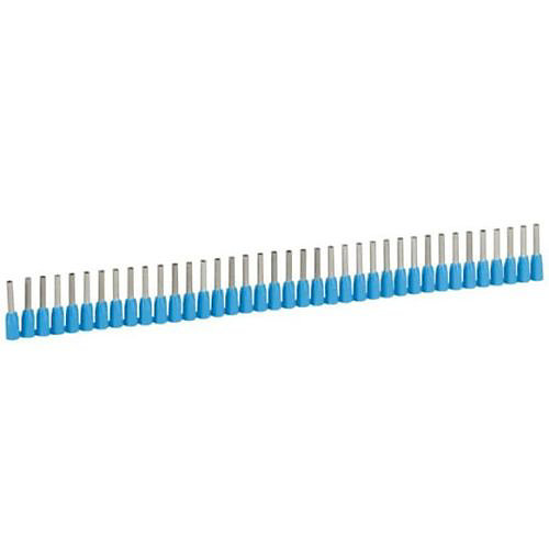Embout de câblage à collerette isolante Starfix simple en bande pour conducteurs section 0,75mm² - bleu - LEGRAND -