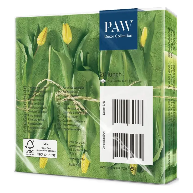 Serviette 20er-Set Fresh Tulips