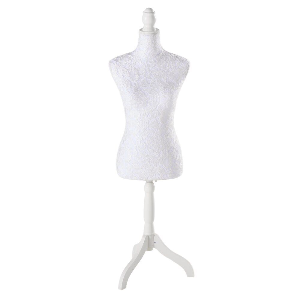 Buste femme en mousse sur pied en bois 37x23xH168cm